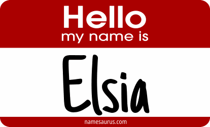 Hello my name is Elsia png download