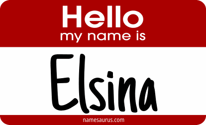 Hello my name is Elsina png download