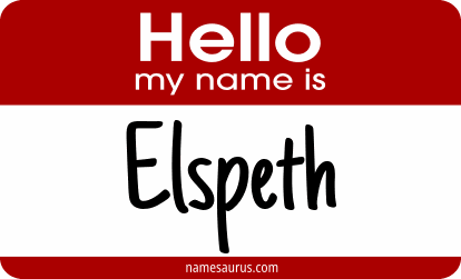 Hello my name is Elspeth png download