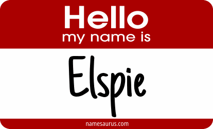 Hello my name is Elspie png download