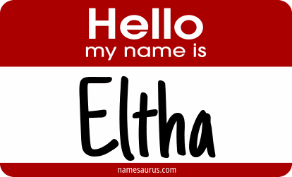 Hello my name is Eltha png download