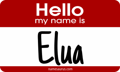 Hello my name is Elua png download