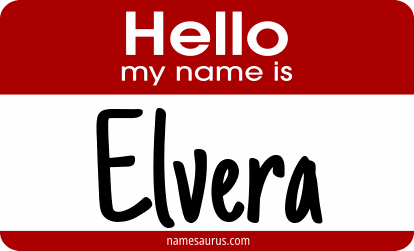 Hello my name is Elvera png download