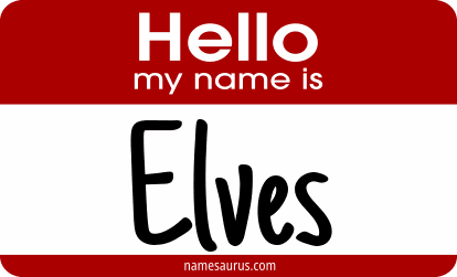 Hello my name is Elves png download