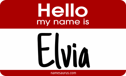 Hello my name is Elvia png download