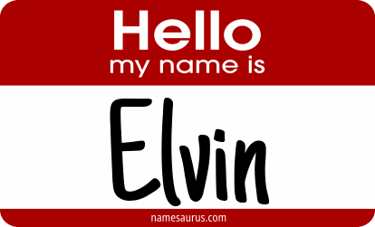 Hello my name is Elvin png download