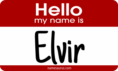 Hello my name is Elvir png download