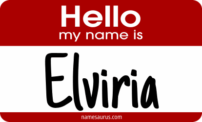 Hello my name is Elviria png download