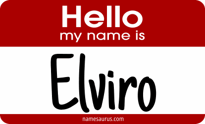 Hello my name is Elviro png download