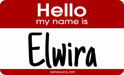 Hello my name is Elwira png download