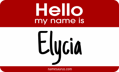 Hello my name is Elycia png download