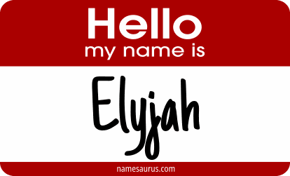 Hello my name is Elyjah png download