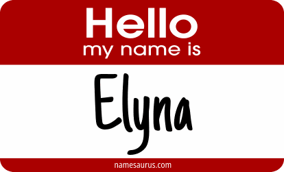 Hello my name is Elyna png download