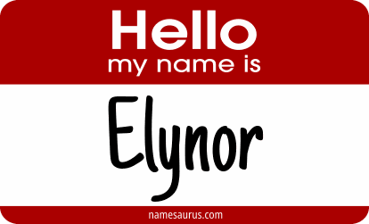 Hello my name is Elynor png download