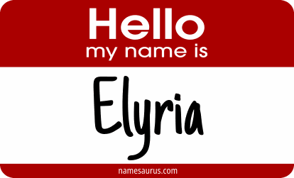 Hello my name is Elyria png download