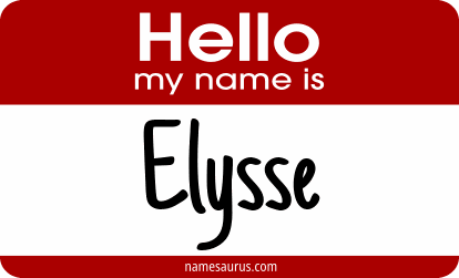Hello my name is Elysse png download