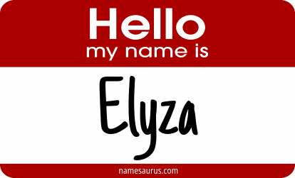Hello my name is Elyza png download