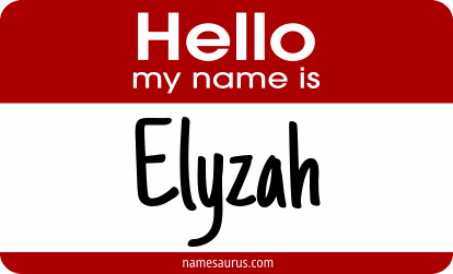 Hello my name is Elyzah png download