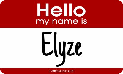 Hello my name is Elyze png download