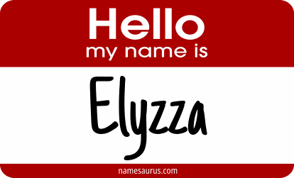 Hello my name is Elyzza png download
