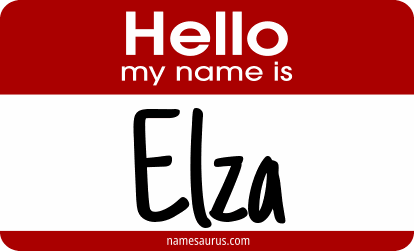 Hello my name is Elza png download