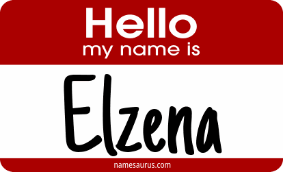 Hello my name is Elzena png download