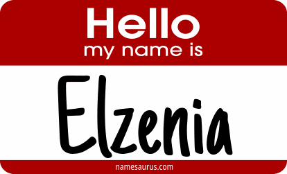 Hello my name is Elzenia png download