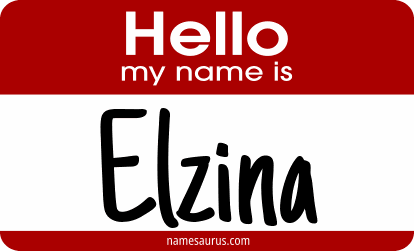 Hello my name is Elzina png download