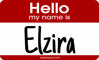 Hello my name is Elzira png download