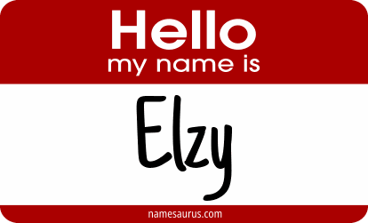 Hello my name is Elzy png download