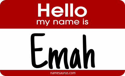 Hello my name is Emah png download