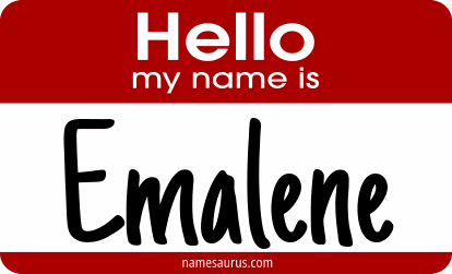 Hello my name is Emalene png download