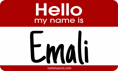 Hello my name is Emali png download