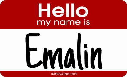 Hello my name is Emalin png download