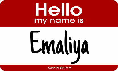 Hello my name is Emaliya png download
