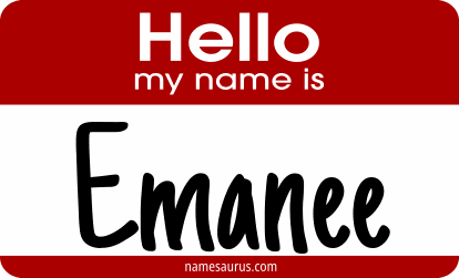 Hello my name is Emanee png download