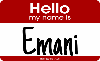 Hello my name is Emani png download