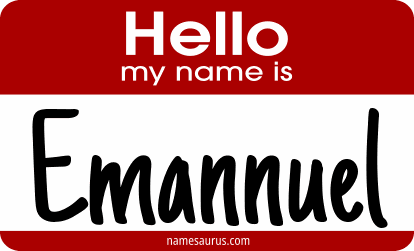 Hello my name is Emannuel png download