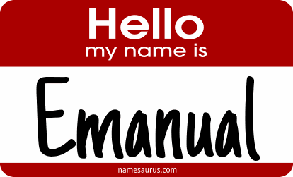 Hello my name is Emanual png download