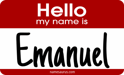 Hello my name is Emanuel png download