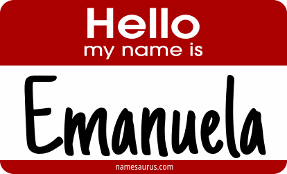 Hello my name is Emanuela png download