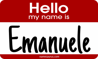 Hello my name is Emanuele png download