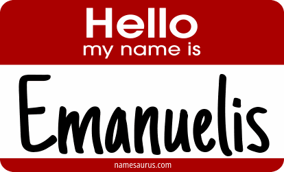 Hello my name is Emanuelis png download
