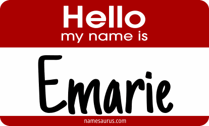 Hello my name is Emarie png download