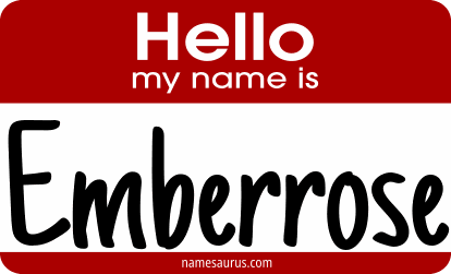 Hello my name is Emberrose png download