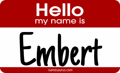Hello my name is Embert png download