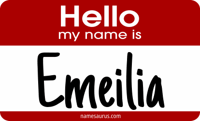 Hello my name is Emeilia png download