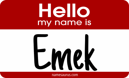 Hello my name is Emek png download