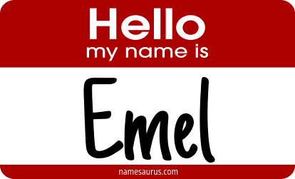 Hello my name is Emel png download