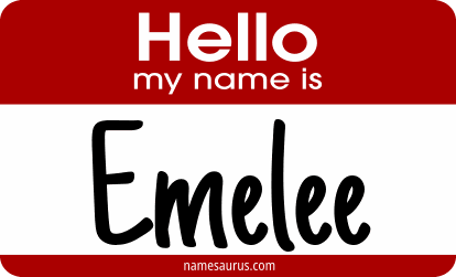 Hello my name is Emelee png download